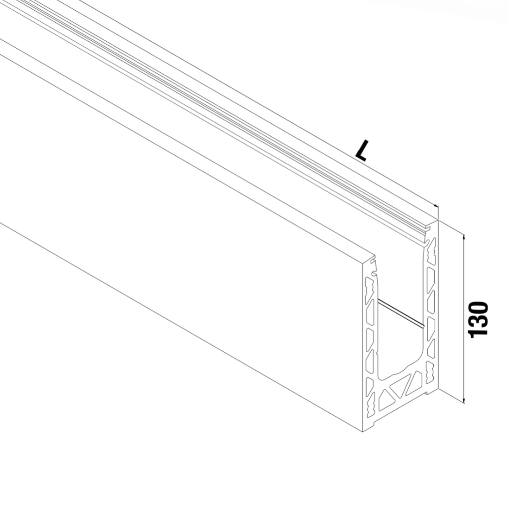 Fast Track Top mount Model 1010 - 5000mm - The Balustrade Store