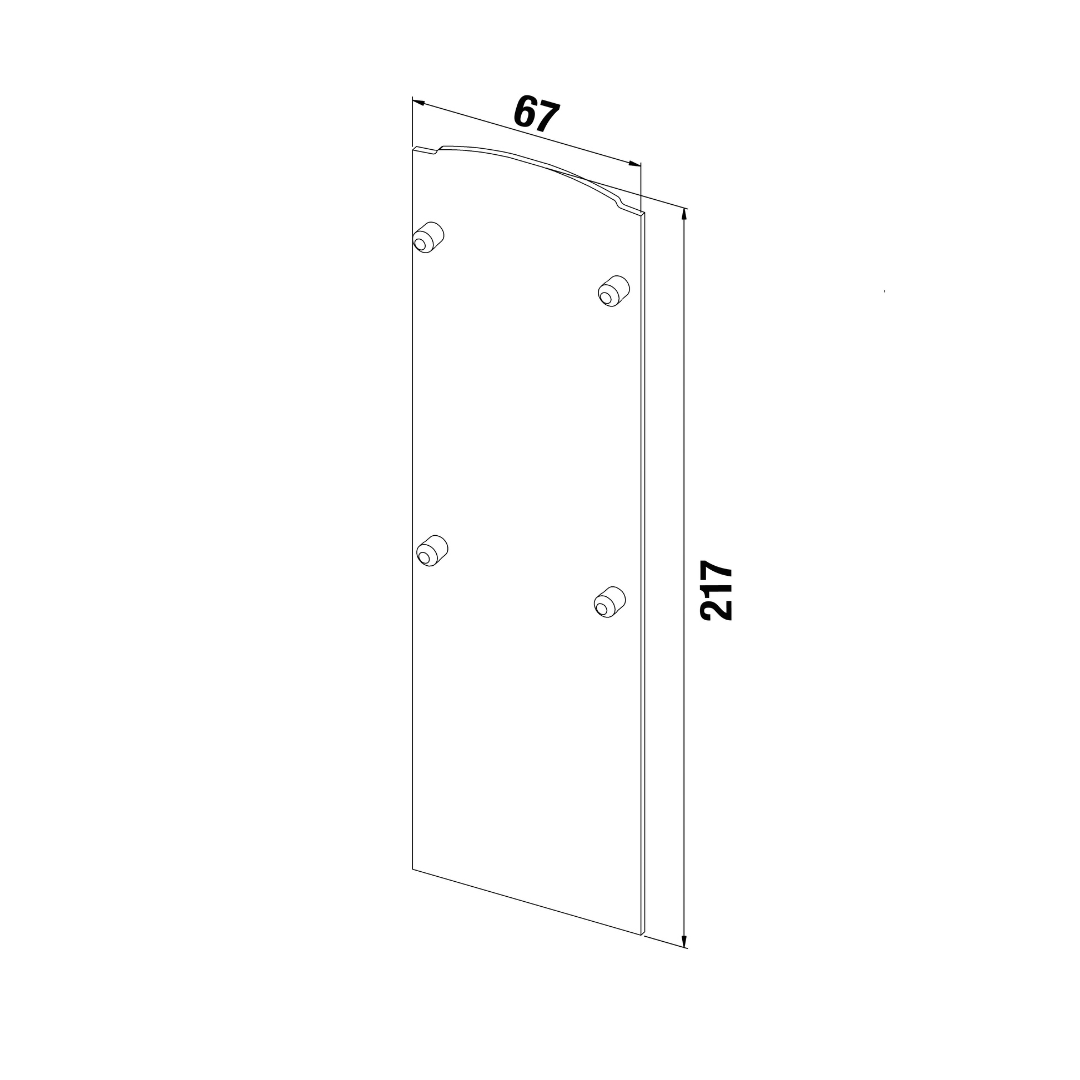 Fast Track Side Mount End Cap for Stairs - Model 1020 - The Balustrade Store