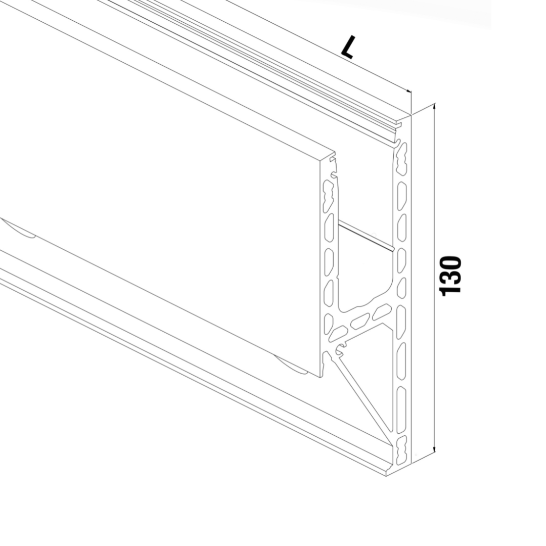 Fast Track Side mount Model 2020 - 5000mm - The Balustrade Store