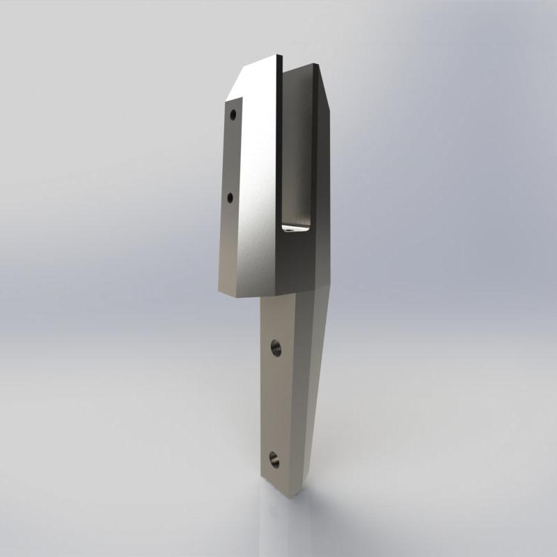 Edge Mounted Mini Post Spigot - Satin Polished - The Balustrade Store