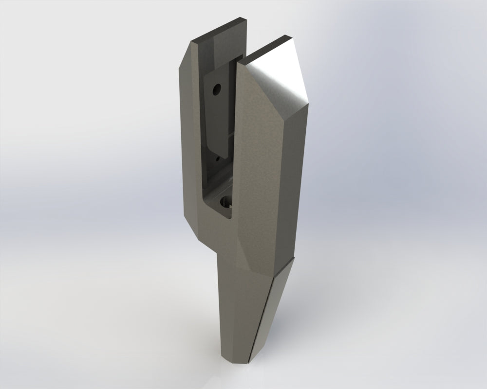 Edge Mounted Mini Post Spigot - Satin Polished - The Balustrade Store