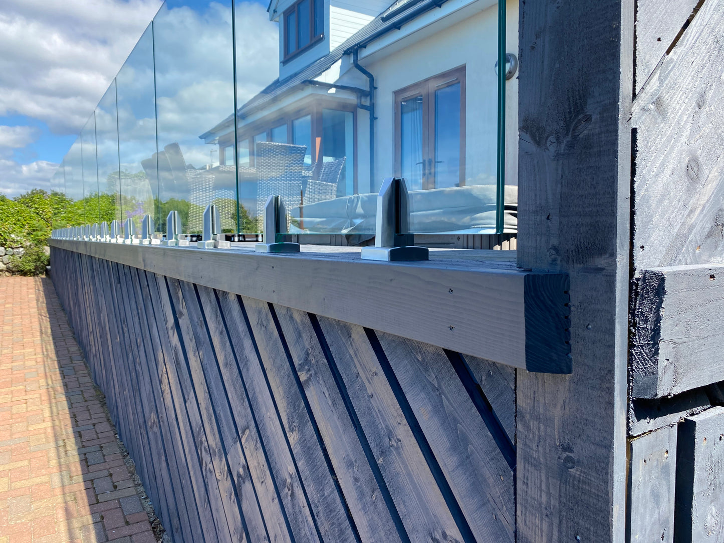 17.52mm Toughened Laminated Glass Panels - For use with Top Mount Mini Posts / Spigots - The Balustrade Store