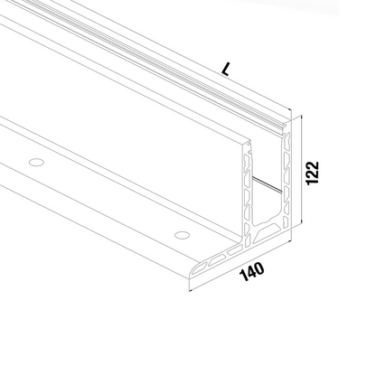 Fast Track Top mount Model 2010 - 5000mm - The Balustrade Store
