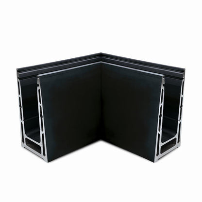 Fast Track Top mount inside/outside corner - Model 3010 Black - The Balustrade Store