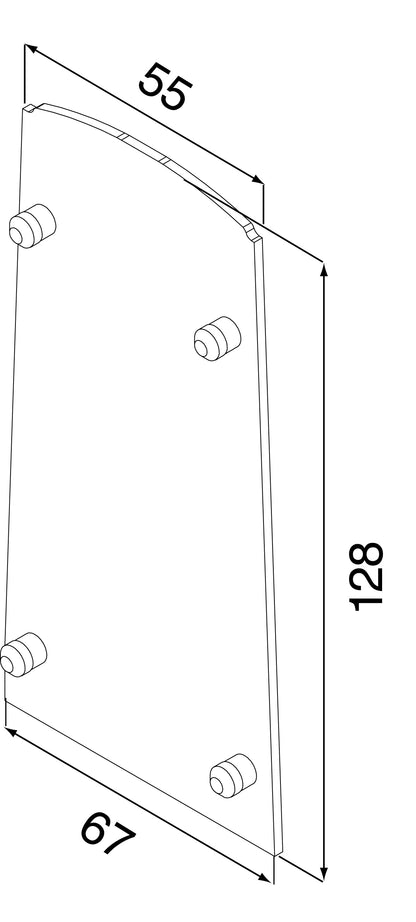 Fast Track Top mount End Cap - Model 3010-Black - The Balustrade Store