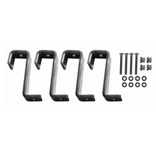 Fortitude Juliet Balcony Side‑Fix Brackets – Zinc + UV Powder - The Balustrade Store