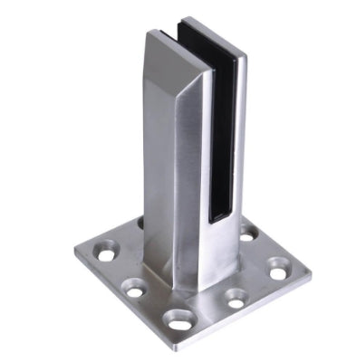 Square Base MAGESTIC Mini Post Spigot for 12mm Glass - The Balustrade Store
