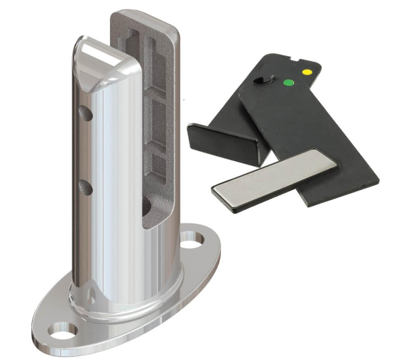 Oval Shaped Base Mount Spigot 10 - 21.52mm Glass Duplex 2205 - The Balustrade Store