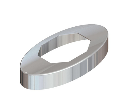 Square Model Oval Base Spigot 10 - 21.52mm Glass Duplex 2205 - The Balustrade Store