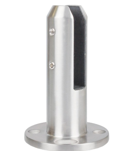 Glass Spigot Base Fix Round Model 12 - 15mm Glass Duplex 2205 Stainless Steel - The Balustrade Store