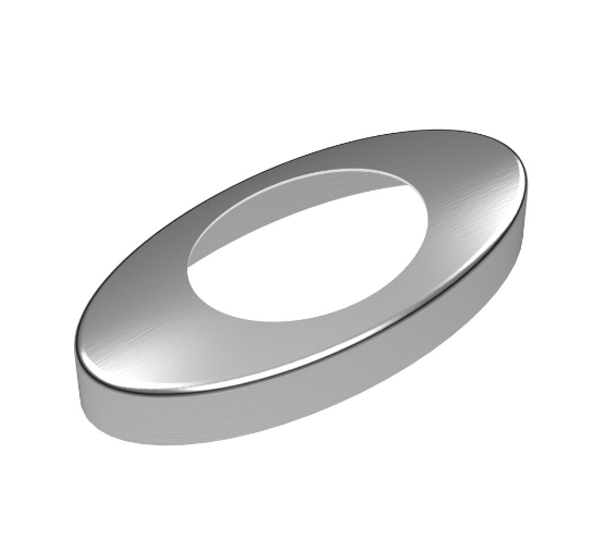 Oval Shaped Base Mount Spigot 10 - 21.52mm Glass Duplex 2205 - The Balustrade Store