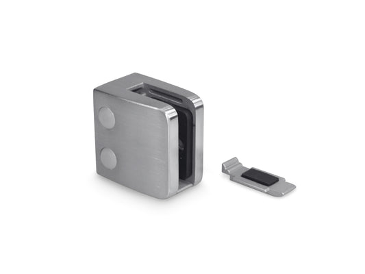 Glass Clamps - Model 34 - Flat Back | High Quality Stainless Steel - The Balustrade Store
